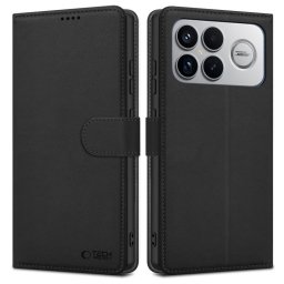 Husa Tech Protect Wallet Xiaomi Poco F8 Ultra Black
