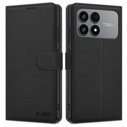 Husa Tech Protect Wallet Xiaomi Poco F8 Pro Black