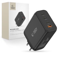 Incarcator Retea Tech Protect NC240W GAN 4 Porturi PD 240W QC3.0 Black