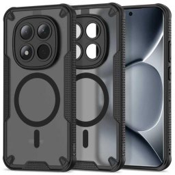 Husa Husă telefon Tech-Protect Rugged Shield Xiaomi Poco M8 Pro Redmi Note 15 Pro Plus 5G Matte, MagSafe pentru Dispozitive compatibile MagSafe – Negru