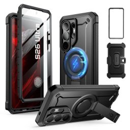 Husa Supcase Unicorn Beetle Pro Mag MagSafe 2-set pentru Galaxy S26 Ultra, culoare Black