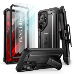 Husa Supcase Unicorn Beetle Pro cu sticla 2 pack pentru Galaxy S26 Ultra, culoare Black