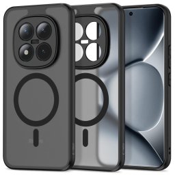 Husa Husă telefon Tech-Protect Magmat Xiaomi Poco M8 Pro Redmi Note 15 Pro Plus 5G Matte Antisoc, MagSafe pentru Dispozitive compatibile MagSafe – Negru