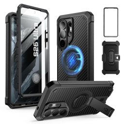 Husa Supcase Unicorn Beetle Pro Mag MagSafe 2-set pentru Galaxy S26 Ultra, design Aramid