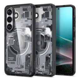 Husa Spigen Ultra Hybrid Mag MagSafe pentru Galaxy S26 Plus, design Zero One Black