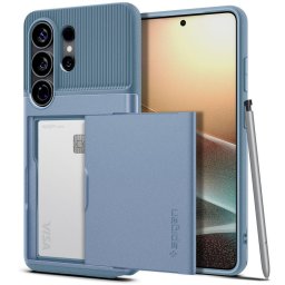 Husa Spigen Slim Armor CS pentru Galaxy S26 Ultra, port card, culoare Light Blue