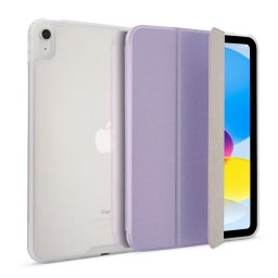 Husă tabletă Pipetto Origami No7 Tri-Folio / 2022, metallic pentru iPad A16 / iPad 2022, stand pliabil – Mov / Mov metalizat