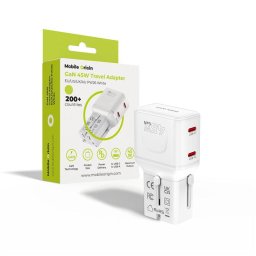 Adaptor travel Mobile Origin PW26, 45W, EU/US/UK/AU, culoare alb