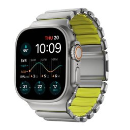 Curea Nomad Stratos Band Titanium Natural pentru Apple Watch 45/46/49mm, Volt