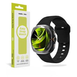 Curea Mobile Origin silicon Easy pentru Galaxy Watch Ultra 47mm – Negru
