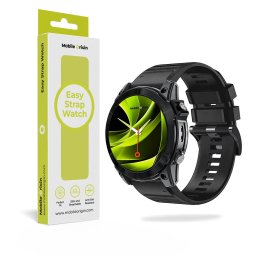 Curea Mobile Origin silicon Easy pentru smartwatch 20mm – Negru