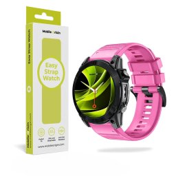 Curea Mobile Origin silicon Easy pentru smartwatch 26mm – Roz