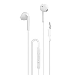 Casti in-ear wired 3.5mm minijack Alb