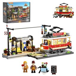 Lumibricks Historic Tram and Train Station, Construction Toy