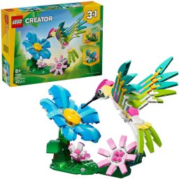 LEGO 31384 Creator 3-in-1 Wild Animals: Colorful Hummingbird, Construction Toy