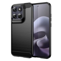 Husa Husa pentru Motorola Moto G77 - Techsuit Carbon Silicone - Black