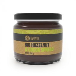 Alimente fitness BIO Cremă tartinabilă de alune cu cacao - VanaVita - GymBeam