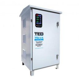 Stabilizator retea maxim 75KVA-SVC cu servomotor trifazat-trifazat pentru exterior IP65 TED007506