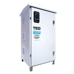 Stabilizator retea maxim 100KVA-SVC cu servomotor trifazat-trifazat pentru exterior IP65 TED007520