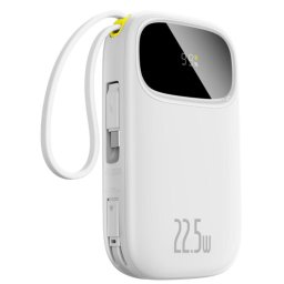 Baterie externa POWER BANK Baseus Qpow3, 10000mAh, 22.5W, 1 x USB, cablu integrat USB Type-C, cablu integrat Iphone Lightning, alb, "P10082106213-00" (timbru verde 0.98 lei) - 6932172691202