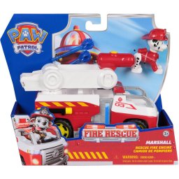 Spinmaster Paw Patrol Fire Rescue - Marshall's fire brigade vehicle (with tilting ladder, projectile launcher and Marshall dog figure)