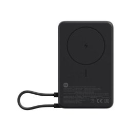 Baterie externa 10000 mAh magnetic cu suport incorporat USB-C Cablu USB-C integrat Incarcare Wireless 15 W Control inteligent al temperaturii 33W Gri