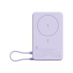 Baterie externa 10000 mAh magnetic cu suport incorporat USB-C Cablu USB-C integrat Incarcare Wireless 15 W Control inteligent al temperaturii 33W Mov