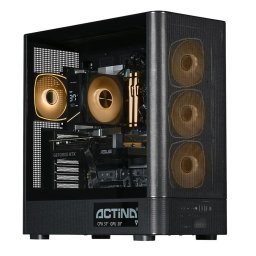 Sistem desktop brand Actina 5901443441922 PC Intel Core Ultra 5 250KF Plus 32 GB DDR5-SDRAM 1 TB SSD NVIDIA GeForce RTX 5070 Midi Tower Black