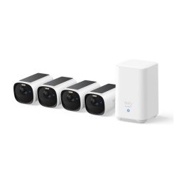 Camera de supraveghere Kit supraveghere video eufyCam E40, 2K HD, Incarcare solara, MaxColour Vision, Homebase 2 + 4 camere video