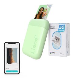Imprimanta etichete Liene Pearl Portable Photo Printer 2x3" (green)