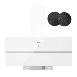 Hota Hota de Tavan, 90 cm, 594,2 m³/h, 3 Trepte + Intensiv, Filtru Aluminiu, Iluminare LED, 70 dB, Inox