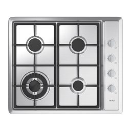 Plita Plita pe Gaz Incorporabila 4 Arzatoare 60 cm Negru, Aprindere Electrica, Sistem Siguranta Gaz