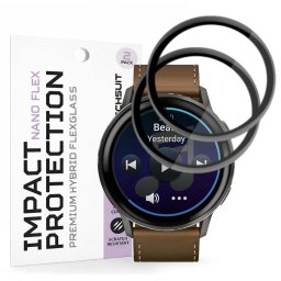 Folie pentru Garmin Venu 4 45mm (set 2) - Techsuit Nano Flex - Black