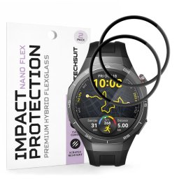 Folie pentru Huawei Watch GT 5 Pro 46mm (set 2) - Techsuit Nano Flex - Black