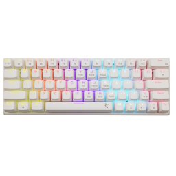 Tastatura Tastatura Mecanica Gaming cu fir White Shark WAKIZASHI v2, RED Switch, Alb