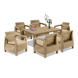 Set de mobilier de grădină Corfu Big Duo cu masă melodică