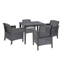 Rimer 4+1 set de mobilier de grădină grafit