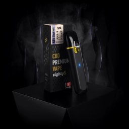 Eighty8 Vaporizator CBD cu terpene CBN CBC CBG 60% Blueberry unica folosinta 1ml