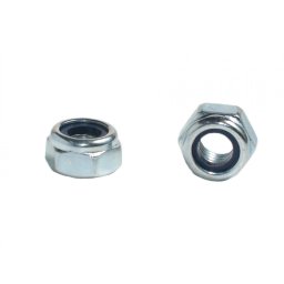 Piulite hexagonale cu autoblocare zincate DIN 985 (Diametru: M 5)