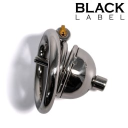 Black Label The Knob Dome Chastity Cage with Sound 45+50mm Rings