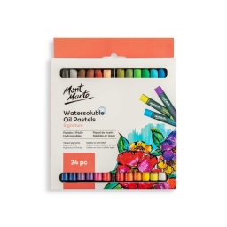 Pastel ulei solubil Mont Marte, 24 buc/set