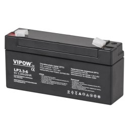 Acumulator stationar AGM VRLA 6V 3.3Ah Vipow pentru UPS si alarme