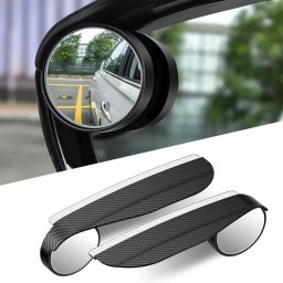 Set 2 buc. Oglinzi "Unghi Mort" cu protectie ploaie, finisaj Carbon, culoare Neagra FAVLine Selection