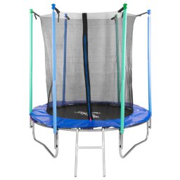 Trambulina Skipjump 183 cm cu plasa interioara si scara pentru copii