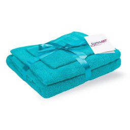 Set prosoape baie bumbac Somnart 600 gsm, 3 piese, turcoaz
