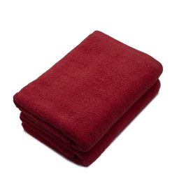 Set 2 prosoape de corp Somnart din bumbac 100%, 600 gsm, 70x140 cm, rosu