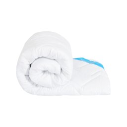Pilota de iarna antiacarieni Somnomed, microfibra alba 200x220 cm, 400 gsm