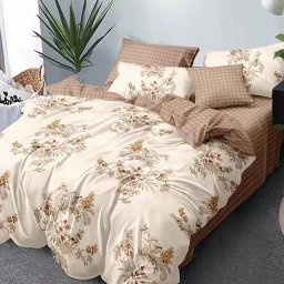 Lenjerie de pat finet 6 piese mov floral, 200x230, extra, cu cearceaf clasic