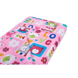 Lenjerie patut bebe SomnArt 3 piese bumbac 60x120, model Pisicute