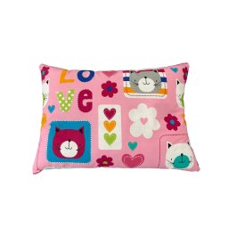 Perna pentru copii SomnArt Pisicute 50x70 cm din bumbac